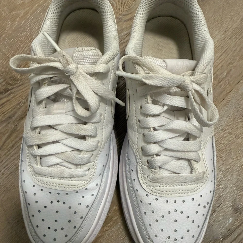 nike court vision white sneakers